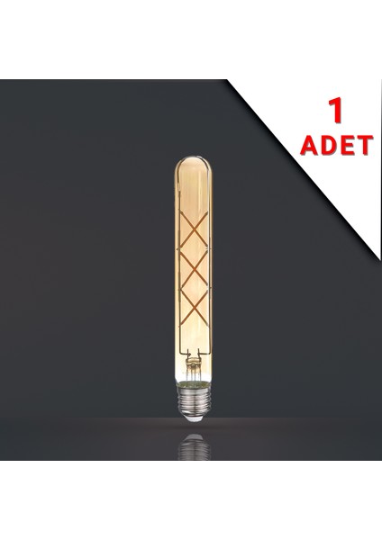 LED Filamanlı E27 Rustik Ampul 6 Watt 2500K Gün Işığı T30-T185