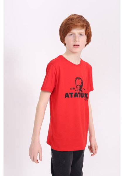 Toontoy Unisex Çocuk Atatürk Baskılı Tişört fiyatları
