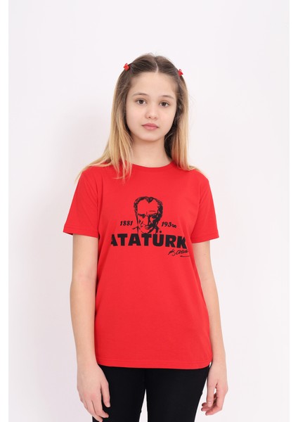 Toontoy Unisex Çocuk Atatürk Baskılı Tişört fırsatları