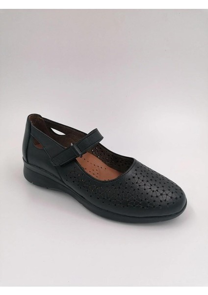 089 Zenne Günlük Ortapedik Siyah Ayakkabı