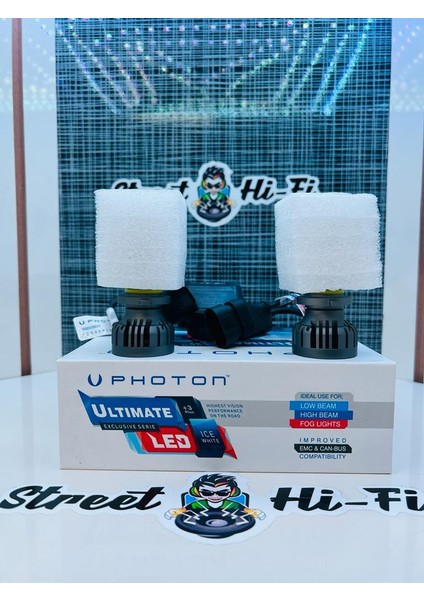 Ultimate Hb3 9005 12-24V LED Headlıght 9500 Lumens 4 Plus UL2325STR modelleri
