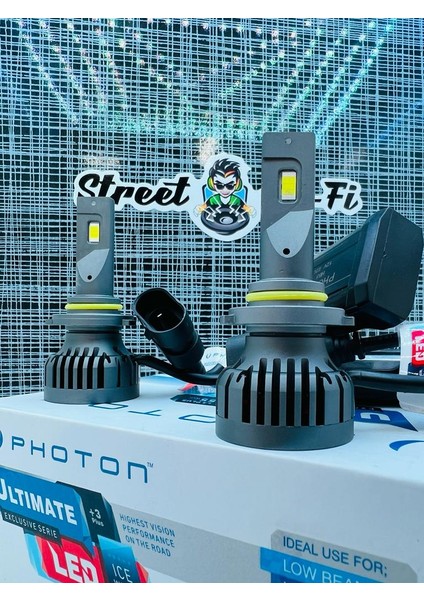 Ultimate Hb3 9005 12-24V LED Headlıght 9500 Lumens 4 Plus UL2325STR indirimleri