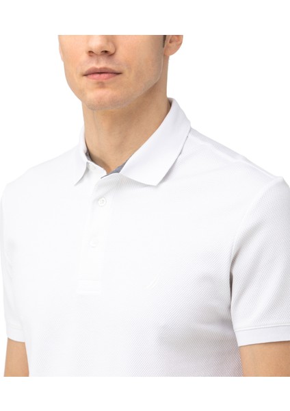 Nautıca Erkek Beyaz Slım Fıt Kısa Kollu Polo K35052T.1BW fırsatları