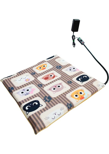 Kedi Minderi Kedi Köpek Minderi Isıtıcılı Kedi Minderi Isıtıcı Pad 12 Volt 45X45CMX4CM
