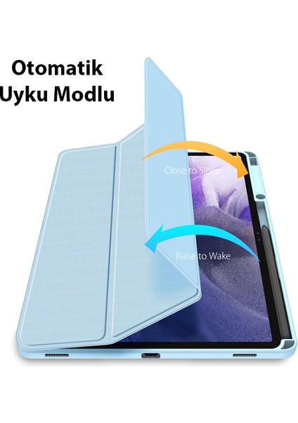 Dux Ducis Sm Galaxy Tab S8 PLUS(X800-X806) S7 Fe (T730-T736B) S7 PLUS(T970-T976B) Kılıf Toby Serie