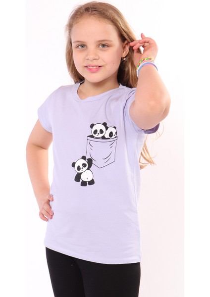 Toontoy Kız Çocuk Baskılı Tişört