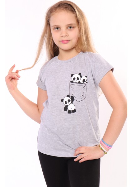 Toontoy Kız Çocuk Baskılı Tişört