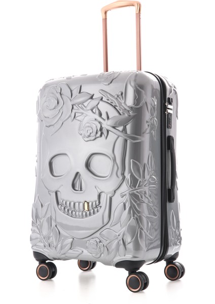 Gümüş Ççs 5217 Kuru Kafa Polikarbon 3 Lü Valiz Seti modelleri