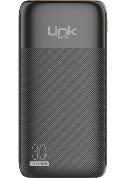 Linktech PD13 Premium 10000 Mah Pd 30W Süper Hızlı Powerbank Siyah