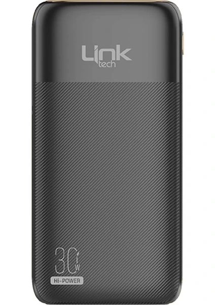 Linktech PD13 Premium 10000 Mah Pd 30W Süper Hızlı Powerbank Siyah