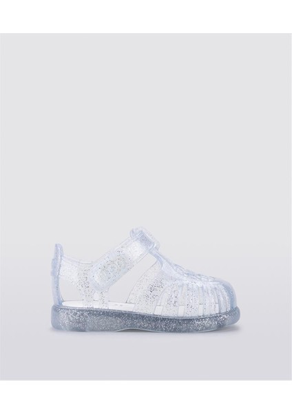 S10308 Tobby Gloss Glitter Igor Marka Kız Çocuk Sandalet Simli Şeffaf