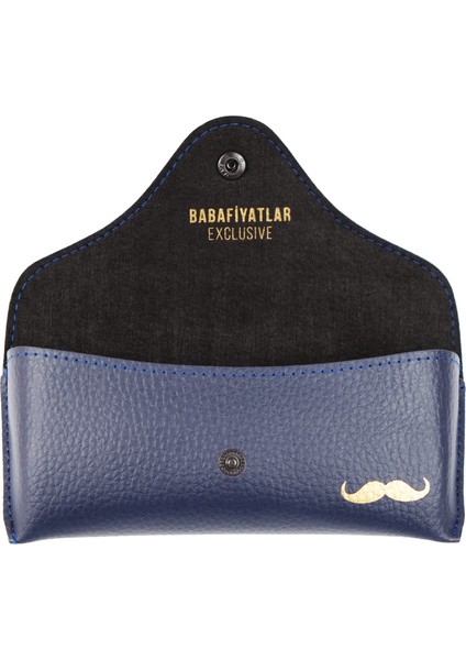 Klasik Lacivert Orta Deri Gözlük Kabı fiyatları