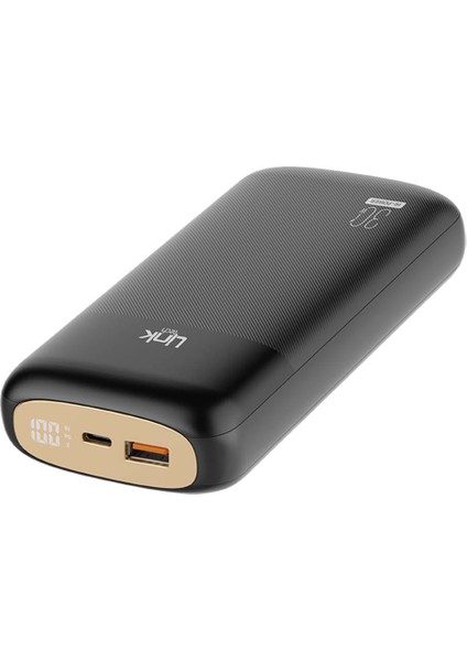 Linktech PD23 Premium 20000 Mah Pd 30W Süper Hızlı Powerbank Siyah