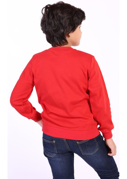 Erkek Çocuk Cep Detaylı Baskılı Sweatshirt fiyatları