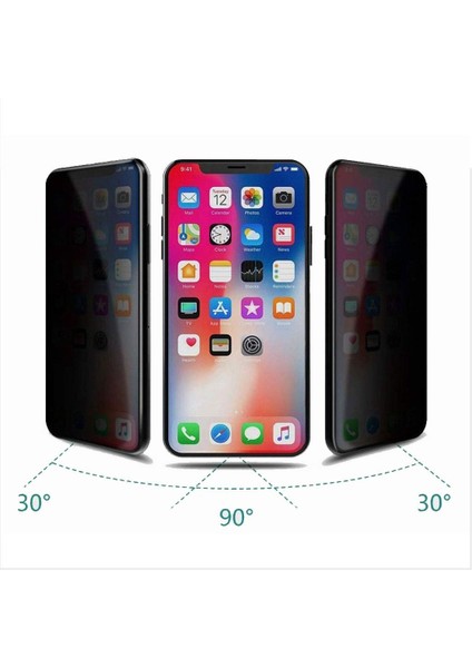 iPhone 11 / iPhone Xr Uyumlu Privacy Tam Kaplama Hayalet Cam Ekran Koruyucu