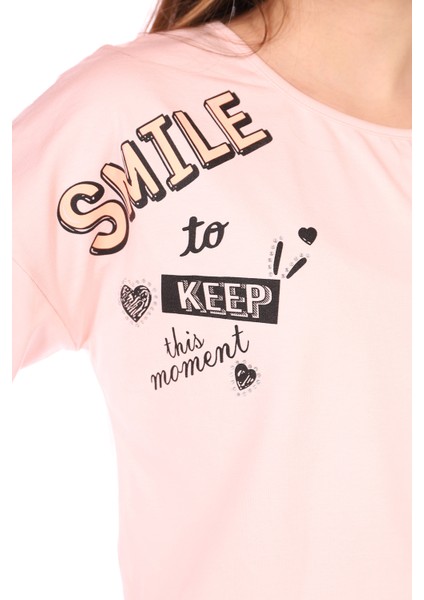 Toontoy Kız Çocuk Smile Keep Baskılı Kaprili Takım fiyatları