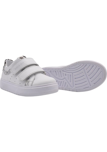 Jamilia Çift Cırtlı Deri Kız Çocuk Ayakkabı Beyaz fiyatları