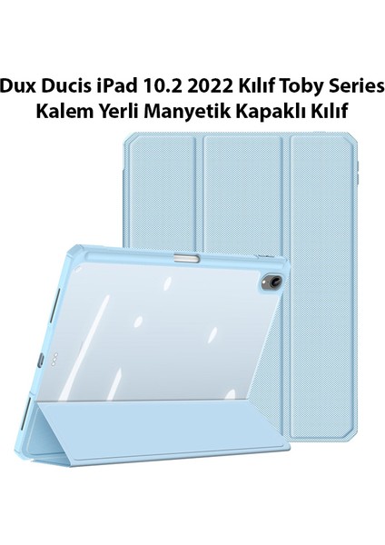 Dux Ducis iPad 10.2 2022 Kılıf Toby Series Kalem Yerli Manyetik Kapaklı Kılıf