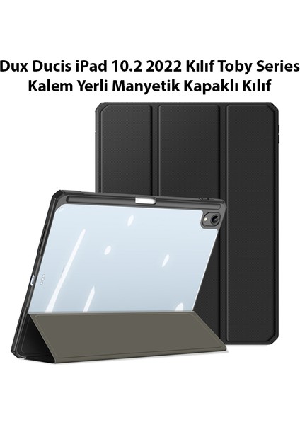 Dux Ducis iPad 10.2 2022 Kılıf Toby Series Kalem Yerli Manyetik Kapaklı Kılıf