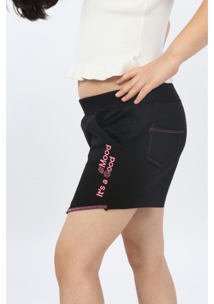 Toontoy Kız Çocuk #mood It S A Good Nakışlı Şort fiyatları