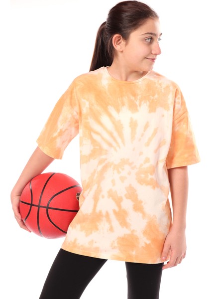 Toontoy Kız Çocuk Batik Desenli Tişört