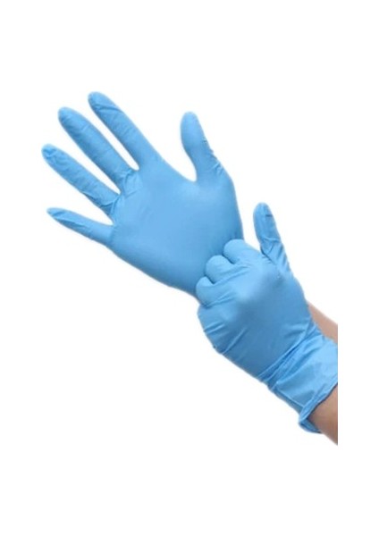 403 Nitril Pudrasız Large (L) Mavi Eldiven 100'LÜ Paket fiyatları