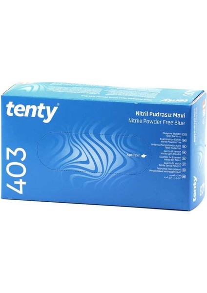 403 Nitril Pudrasız Large (L) Mavi Eldiven 100'LÜ Paket modelleri