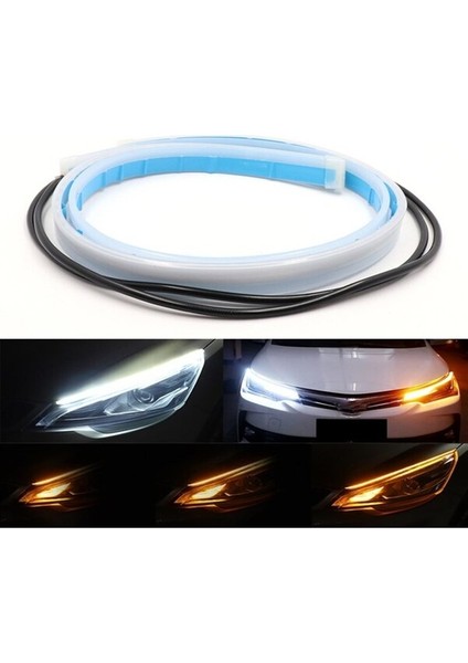 Volkswagen Golf 5 Far Üstü, Içi Kayar LED 60 cm Full Fonksiyon Beyaz/turuncu fırsatları