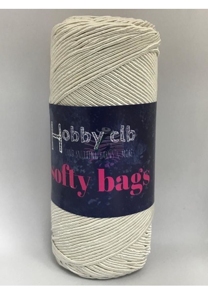 Hobby Club Softy Bags Supra Mumlu Ip Çanta Ipi 200 Gr.5 Adet (1kg) Krem
