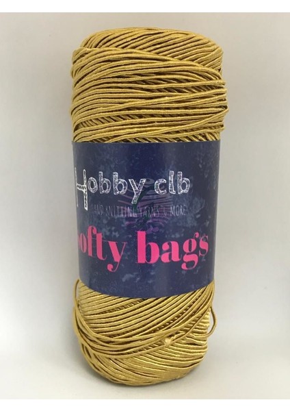 Hobby Club Softy Bags Supra Mumlu Ip Çanta Ipi 200 Gr.5 Adet (1kg) Hardal