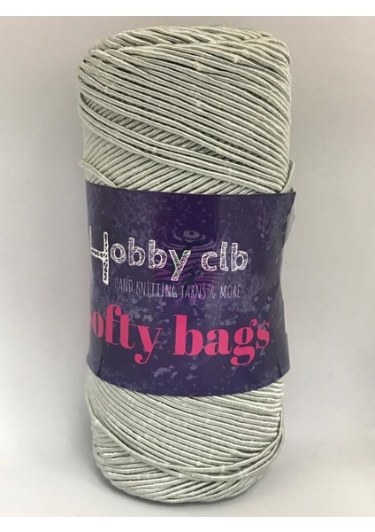 Hobby Club Softy Bags Supra Mumlu Ip Çanta Ipi 200 Gr.5 Adet (1kg) Açık Gri