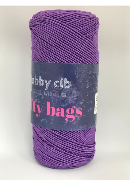 Hobby Club Softy Bags Supra Mumlu Ip Çanta Ipi 200 Gr.5 Adet (1kg) Mor