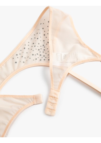 Bridal Jartiyer Parlak Taşlı Tül modelleri