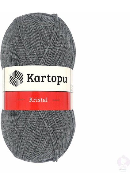 Kristal K1002 5 Adet Lif Ipi El Örgü Ipliği Koyu Gri