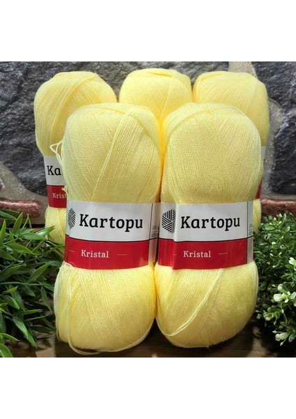 Kristal K1331 5 Adet Lif Ipi El Örgü Ipliği Açık Sarı