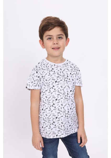 Toontoy Erkek Çocuk Komple Baskılı Tişört