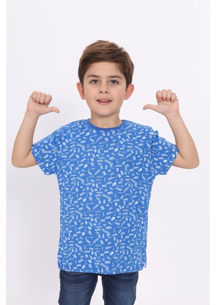 Toontoy Erkek Çocuk Komple Baskılı Tişört