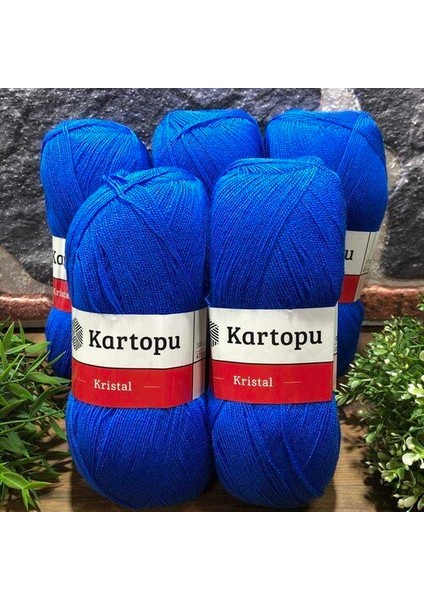 Kristal K1627 5 Adet Lif Ipi El Örgü Ipliği Saks Mavisi