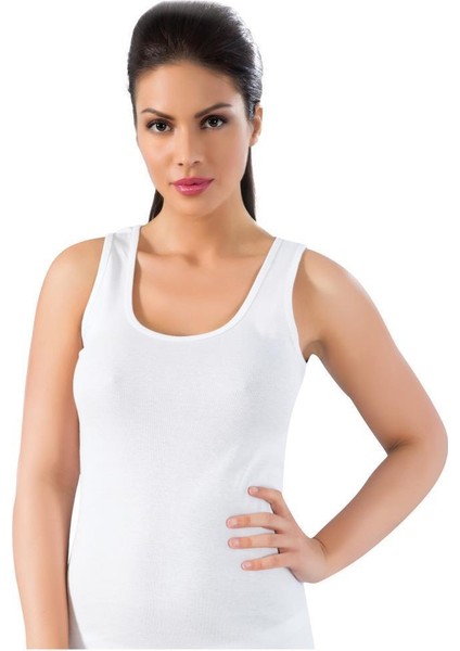 6502 Kadın Ribana Geniş Askılı Atlet