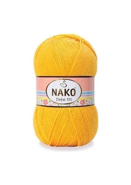 Bebe 100 184 5 Adet Bebe Ipliği Sarı