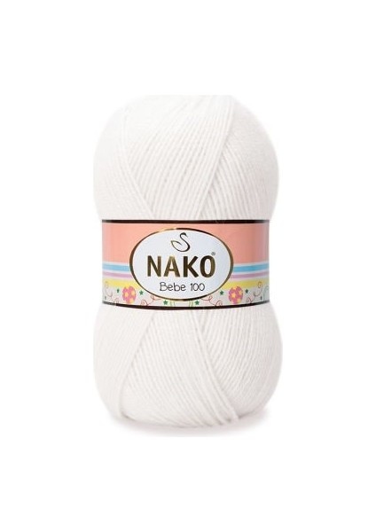 Bebe 100 208 5 Adet Bebe Ipliği Beyaz