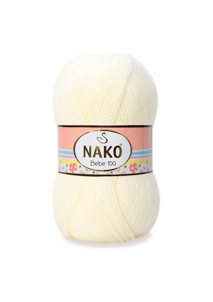 Bebe 100 256 5 Adet Bebe Ipliği Krem