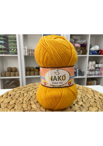 Bebe 100 3810 5 Adet Bebe Ipliği Hardal