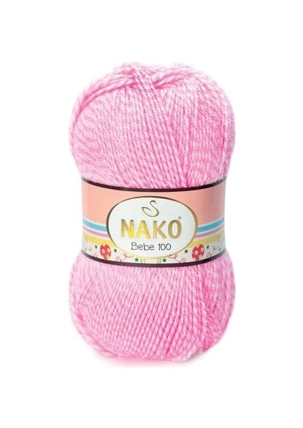 Bebe 100 21290 5 Adet Bebe Ipliği Muline Pembe