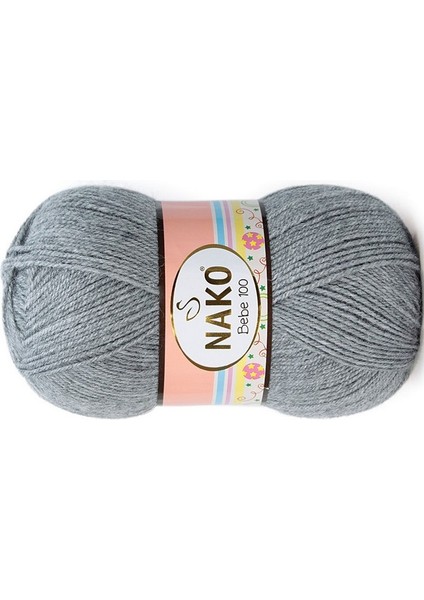 Bebe 100 194 5 Adet Bebe Ipliği Sis Gri