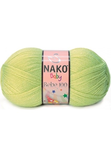 Bebe 100 5819 5 Adet Bebe Ipliği Tomurcuk Yeşili