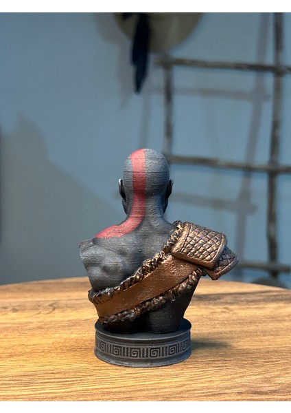 Turuncu Hane Kratos God Of War Büstü 10 cm