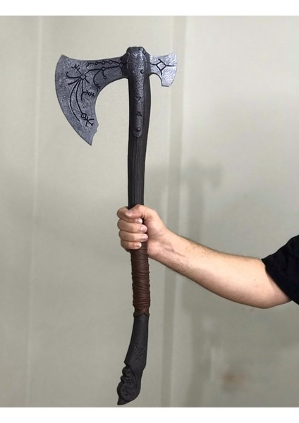 Turuncu Hane God Of War Kratos Leviathan Gerçek Değildir Dekordur (Plastiktir) (Figür Koleksiyon Ürünüdür) 55 cm