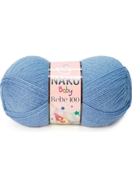 Bebe 100 2488 5 Adet Bebe Ipliği Havacı Mavi