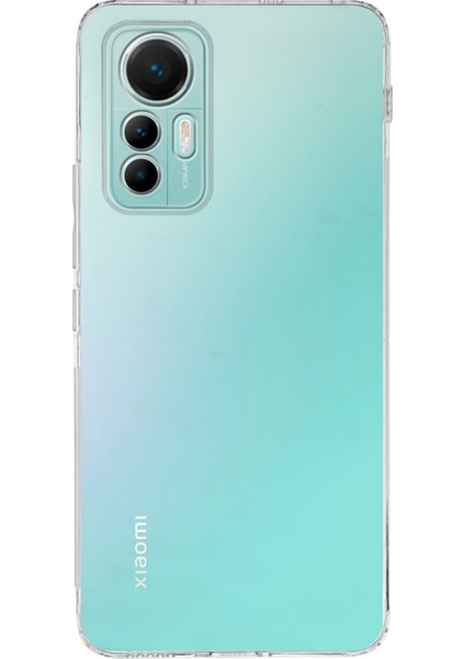 Xiaomi Mi 12 Lite ile Uyumlu Kapak Kamera Korumalı Şeffaf Lüx Silikon Kılıf